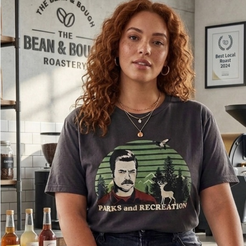 Torrid Parks and Recreation Graphic Tee - Gray